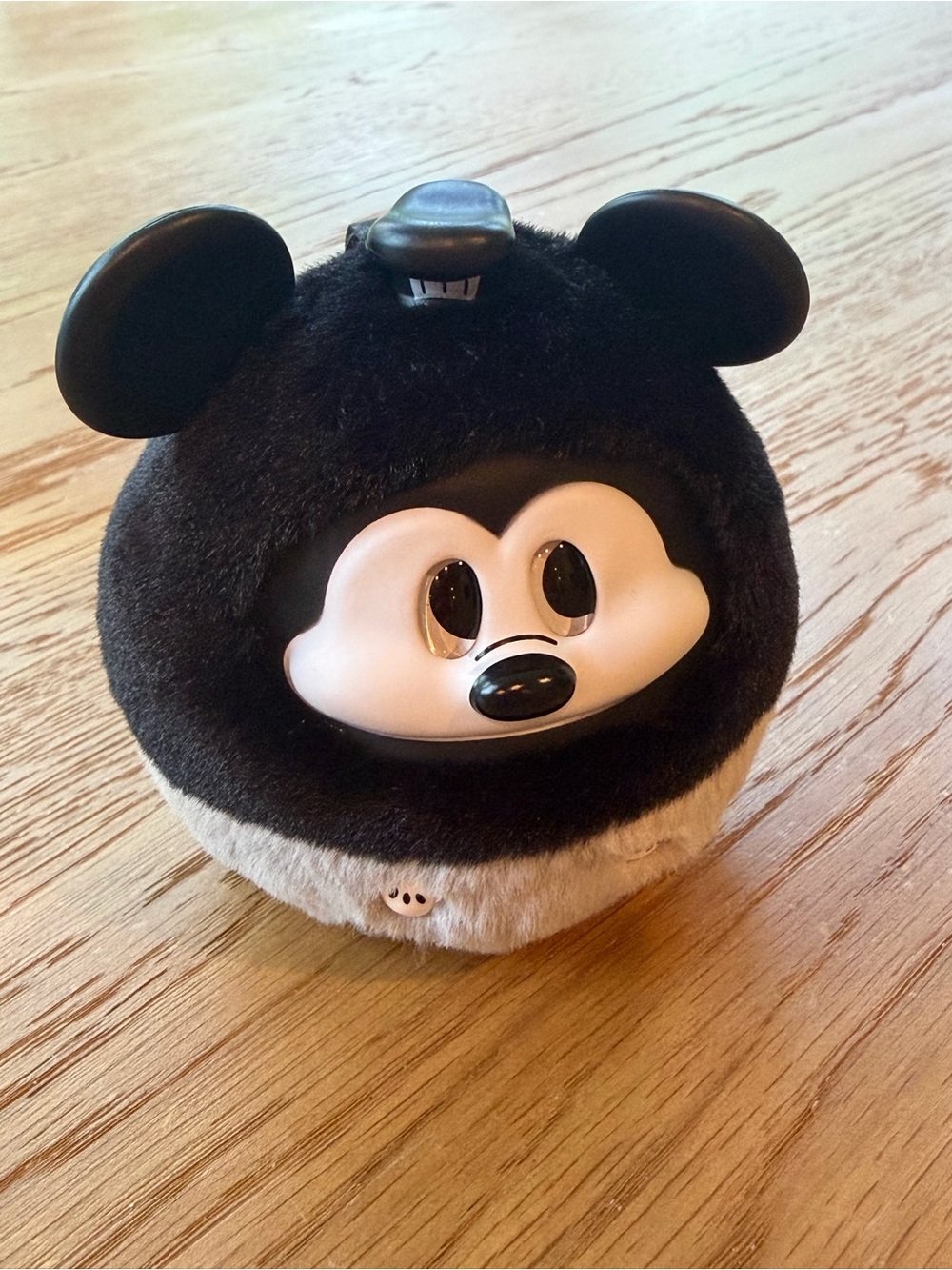 Disney Miniso Plush Character Coin Bank in Black & Gray